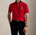 Polo Ralph Lauren - "RL Crown Crest" Mesh Classic Fit Polo Shirt - M