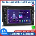 Für Opel Corsa C D Astra H Zafira B Carplay 8-Kern Android Autoradio GPS 4+64GB