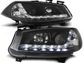Scheinwerfer Set mit TFL Optik für Renault Megane II BJ 11/02-10/05 Klar Schwarz