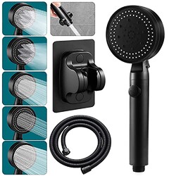 5Modi Hochdruck Turbo Duschkopf Handbrause Wassersparende Duschbrause Badezimmer