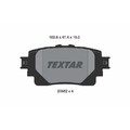 2058201 TEXTAR Bremsbelagsatz, Scheibenbremse