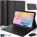 Hülle Für Samsung Galaxy Tab S10 S9 FE S8 S7 A9+ A8 QWERTZ Bluetooth Tastatur DE