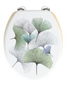 WC-Sitz Ginkgo Wenko aus MDF mit WC-Ring echtem Bambus Toilettensitz Sitz