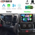 DAB+ Für Fiat Ducato 2006-2023 Android 15 Carplay Autoradio Navi GPS Wifi BT RDS