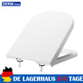 Eckig Wc Sitz Form mit Absenkautomatik Toilettendeckel Klodeckel Duroplast DE