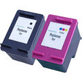 XL Tinten Sparset kompatibel zu HP 62XL / C2P05AE & C2P07AE schwarz, color  (2 S