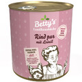 Bettys Landhausküche Dose für Hund - Rind pur & Leinöl 6 x 800g
