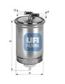 Kraftstofffilter Filtereinsatz 24.435.00 UFI für HONDA ACCORD VII Tourer
