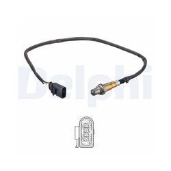 Lambdasonde DELPHI ES21273-12B1 für AUDI SEAT SKODA VW, nach Katalysator