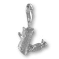 MELINA Charm Anhänger Specht Silber 925