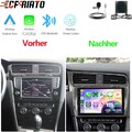 10" 4+64GB Android 15 Autoradio Carplay Navi für VW Golf 7 VII MK7 2012-2017 Kam