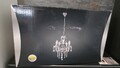 Deckenlampe Kronleuchter Hängelampe Chrom 4 flammig Pendelleuchte silber 4x E14
