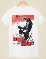 T-Shirt King Kong - Film Poster inspiriert Unisex weiß