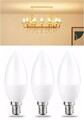 LED warmweiße Kerzen Leuchtmittel E14 kleine Schraube 2700k 470Lm 6W = 40W A+ 3er Pack