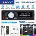 DAB+ Autoradio RDS AM FM 2x USB Freisprecheinrichtung SD AUX IN 1 DIN Bluetooth