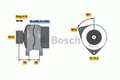 BOSCH 0 986 040 340 Lichtmaschine Generator LiMa 90A 14V für VW PASSAT (3B2)
