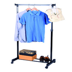 Fahrbarer Kleiderständer Gardarobenständer Gaderobe Wäscheständer 75x41x155cm