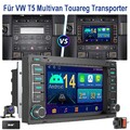 Für VW T5 Multivan Transporter DAB+ Android 14 Autoradio Carplay GPS Nav KAM DVR
