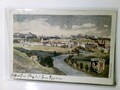Kempten von Norden. Allgäu. Alte Ansichtskarte / Künstlerkarte farbig, gel. 1910