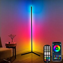 LED Stehleuchte RGB 10W Dimmbar Farbig Stehlampe Lichtsäule Standleuchte Dimmbar