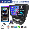 2+32GB Für Toyota Aygo Citroen C1 Peugeot 107 Autoradio Android 13 GPS Navi WiFi