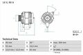 BOSCH Lichtmaschine Generator 90A 14V für Fiat Stilo 1.9 D Multijet
