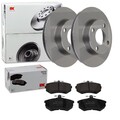 NK BREMSSCHEIBEN 256mm + BELÄGE VORNE passend für AUDI 80 B3 90 B3
