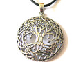 Lebensbaum 925'er Silber Ketten Anhänger Ygdrasil Baum des Lebens  / x002