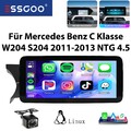Für Mercedes Benz C Klasse W204 S204 10.25" Autoradio CarPlay GPS NTG 4.5 + KAM