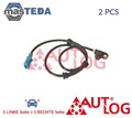 AS4080 ABS SENSOR DREHZAHLFÜHLER HINTEN AUTLOG 2PCS NEU OE QUALITÄT