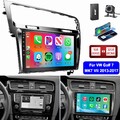 DAB+ 1+32G 10.1" Android 14 Apple Carplay Autoradio Navi Für VW Golf VII MK7 Kam