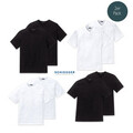 Schiesser 2er Pack American T-Shirt Rundhals o. V-Neck M-XXXL - Schwarz o. We...