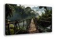 Bilder Leinwand 120 x 80 cm Hängebrücke Wandbild Bild 5031