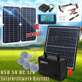 Solar Power Station Tragbare Generator Solarpanel Ladegerät Notstromversorgung 