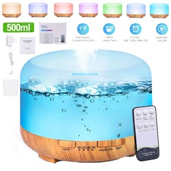 LED Licht Air Humidifier Aroma Diffuser Duftöl Luftbefeuchter 500ML Luftreiniger