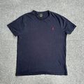 POLO RALPH LAUREN Herren Retro T-Shirt Kurzarm Gr. L Slim Fit Logo A22815 Blau