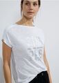 CECIL | T-Shirt in Leinenoptik | Farbe: white 30000, 320936