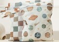 Wetbag Wickel-Nasstasche Beutel Wasserfest Kita Schwimmen Planeten 25x20cm