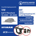 Für VW Golf V Fliessheck Typ 1K1 10.2003-09.2008 AHK starr +7pol sp. E-Satz PKW