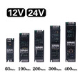12V 24V 60W-400W LED Trafo Netzteil Schaltnetzteil Transformator Driver Adapter