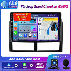 DSP Autoradio Für Jeep Grand Cherokee WJ/WG Android 13 GPS Navi DAB+ CARPLAY DSP