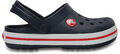 Crocs Crocband Kinder Clogs Schuhe Pantolette Sandale Badeschuhe (Navy-Red)