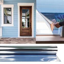 Spiegelfolie Selbstklebend 10,52€/m² Sonnenschutz Fensterfolie Sichtschutz Innen🌞Rollenverkauf I Schneller Versand | Beste Qualität🌞