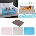 Summer Pet Dog Cooling Mat Ice Silk Self Cooling Pad Blanket Foldable Home BE