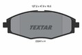 TEXTAR Bremsbelagsatz Scheibenbremse 2324102 für MATIZ CHEVROLET DAEWOO LANOS