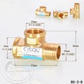 1/2 Zoll Gewindefittings aus Messing Schraubfitting Fittinge Fittings IG und AG