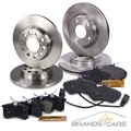 ATEC BREMSSCHEIBEN + BREMSBELÄGE BREMSKLÖTZE VORNE + HINTEN FÜR AUDI A4 8E B6 B7