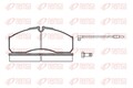 REMSA Bremsbelagsatz Scheibenbremse 0651.12 für HYUNDAI SSANGYONG STAREX Bus A1