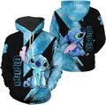 Disney Stitch Pullover  –  Erwachsene Hoodie für Jungen , Mädchen & Sport Herren