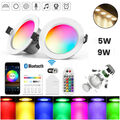 LED Einbaustrahler Bluetooth WIFI RGB+WW+CW Einbauleuchten Decken Spots Dimmbar